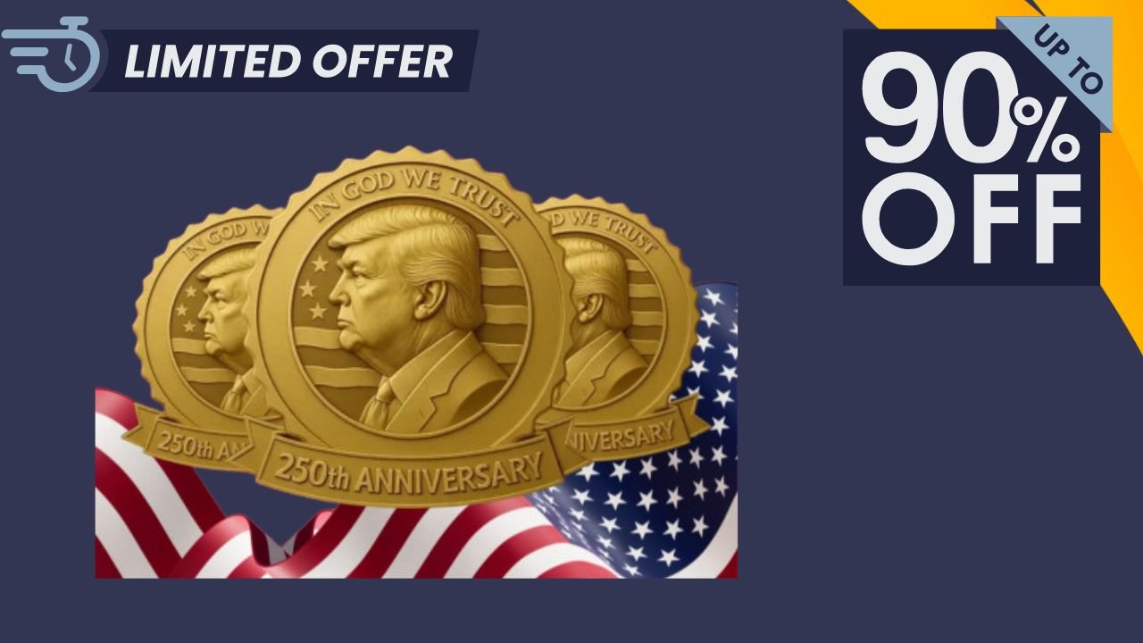 Trump 250th Anniversary Golden Badge
